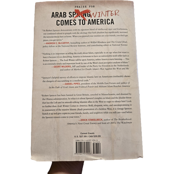 Arab winter comes to America by Robert Spencer 9781621572046 regnery - Picture 2 of 8